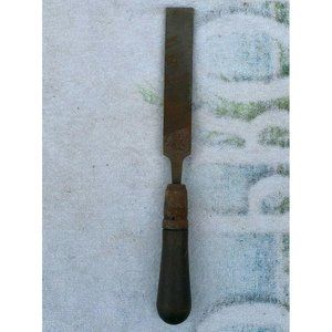 Vintage Nicholson Mill Bastard File w/ Wood Handle